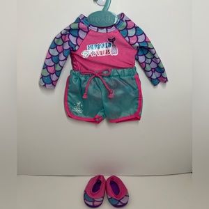 My Life doll swimsuit with water shoes